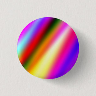 Blue pink ombre watercolor abstract pastel rainbow 3 cm round badge