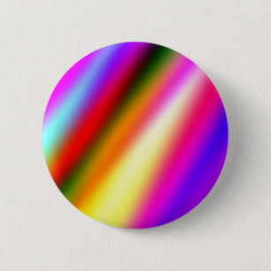 Blue pink ombre watercolor abstract pastel rainbow 6 cm round badge