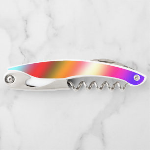 Blue pink ombre watercolor abstract pastel rainbow corkscrew