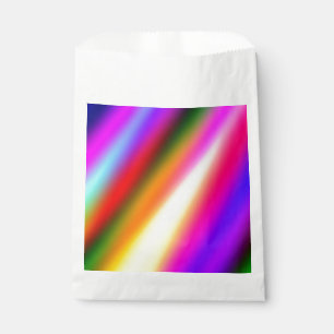 Blue pink ombre watercolor abstract pastel rainbow favour bag