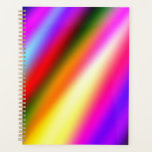 Blue pink ombre watercolor abstract pastel rainbow planner<br><div class="desc">Design</div>
