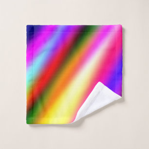 Blue pink ombre watercolor abstract pastel rainbow wash cloth