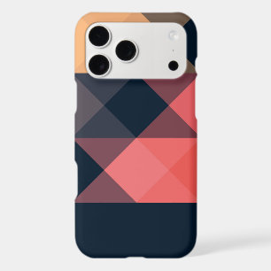 blue pink orange peach geometric