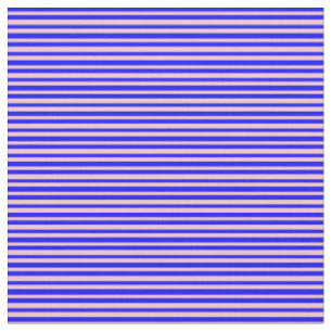 Blue & Pink Pattern of Stripes Fabric