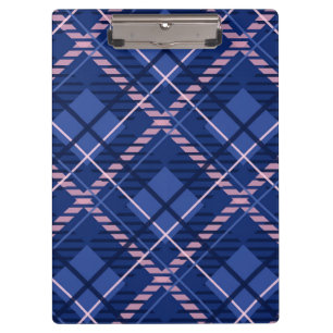 Blue & Pink Plaid Clipboard