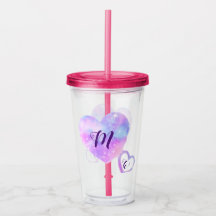BLUE PINK SPARKLE GLITTER ADD YOUR NAME LETTER MON