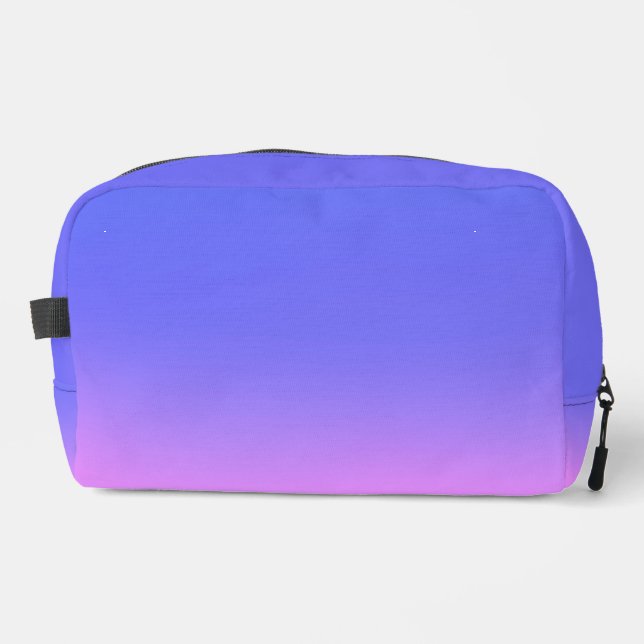 Blue Pink sunset ombre  Dopp Kit (Front)