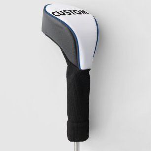 BLUE Piping Custom Golf Driver Headcover Blank