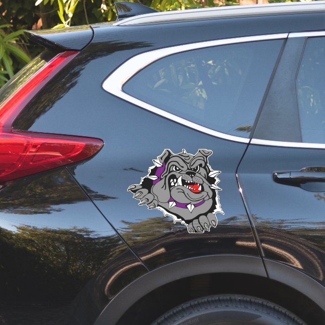 Blue pitbull car decal , car decoration (Car Side)