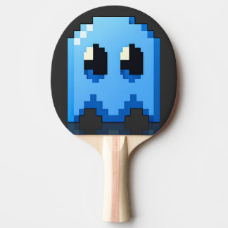 blue pixel art fanart phantom PacMan Ping Pong Paddle