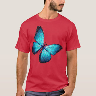 Blue pixel butterfly T-Shirt