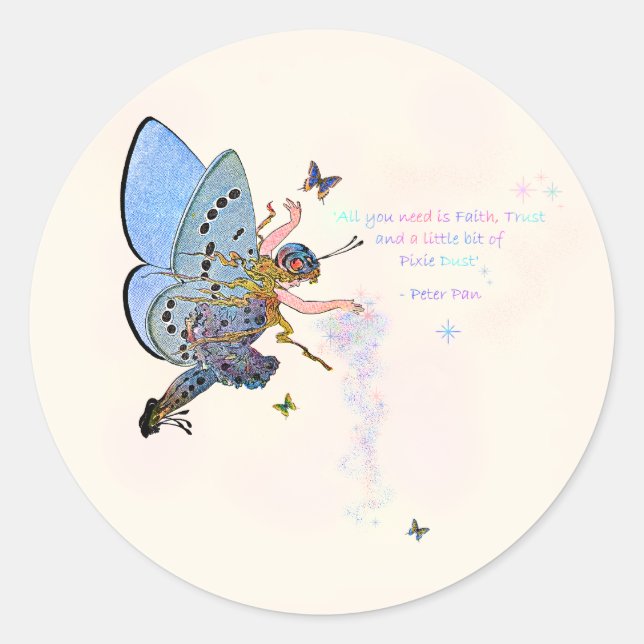 Blue Pixie Dust Stickers (Front)