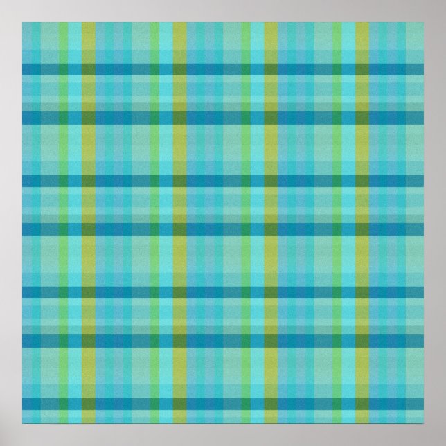 Blue Plaid by Shirley Taylor Poster (Front)