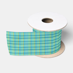 Blue Plaid by Shirley Taylor Satin Ribbon