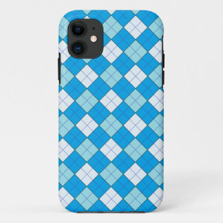 Blue Plaid iPhone 11 Case