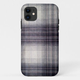 Blue plaid iPhone 11 case
