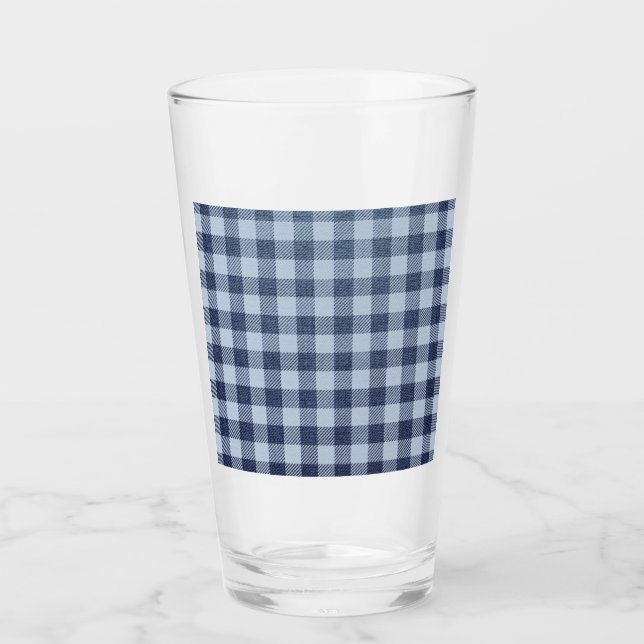 Blue Plaid Glass (Front)