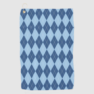 Blue Plaid Golf Towel