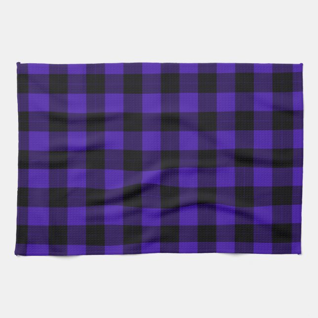 Blue Plaid Kitchen Towel (Horizontal)