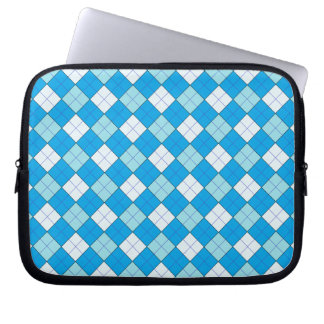 Blue Plaid Laptop Sleeve