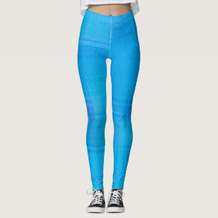 Blue Plaid Leggings
