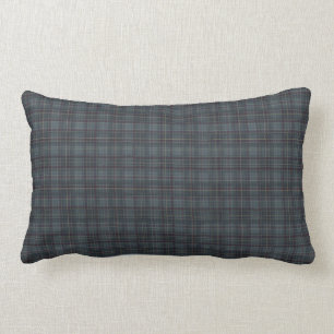 Blue Plaid Mix and Match Lumbar Cushion