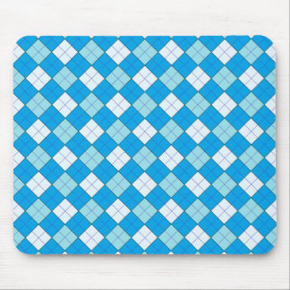 Blue Plaid Mousepad