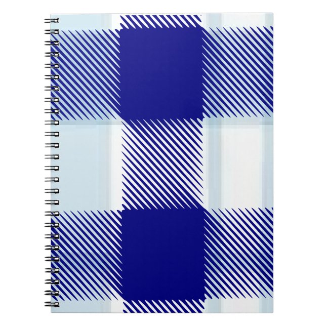 Blue Plaid Notebook (Front)