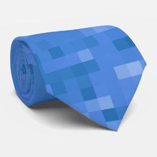 Blue Plaid Pattern Tie