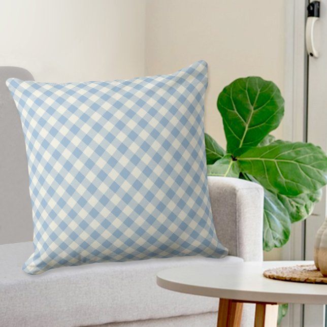 Blue Plaid Pillow (Creator Uploaded)