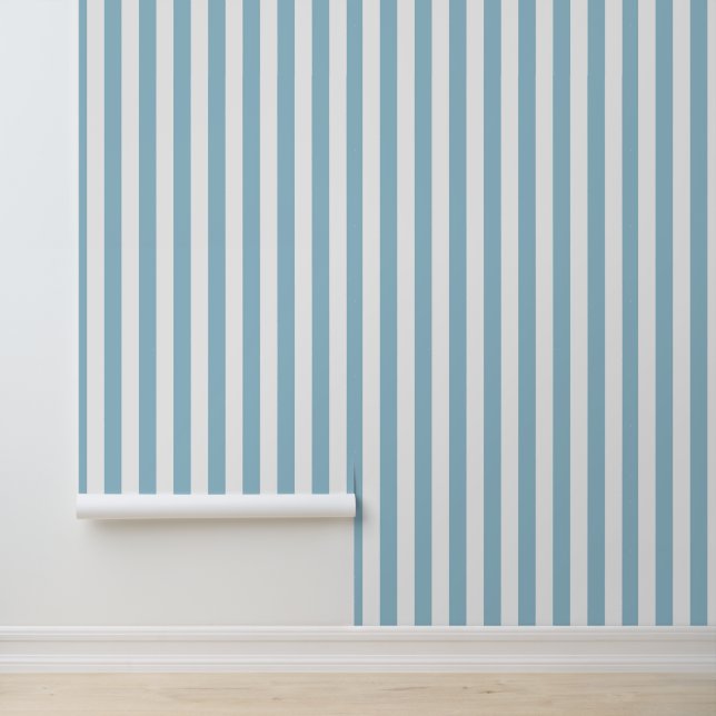 Blue Plaid/Stripes/Gingham Wallpaper (Application)