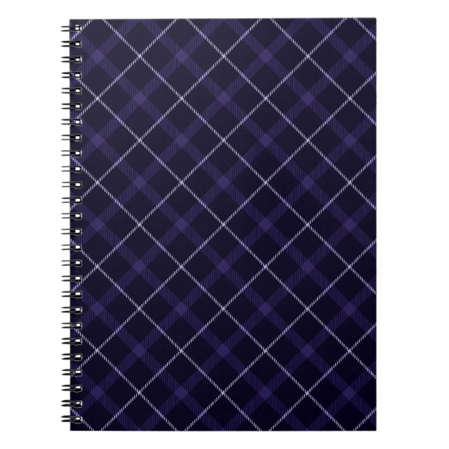 Blue Plaid / Tartan Notebook (Front)