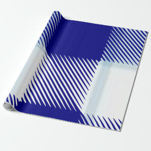 Blue Plaid Wrapping Paper