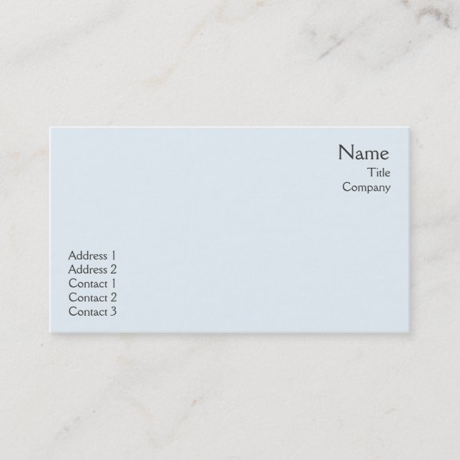 Blue Plain - Business Card (Front)