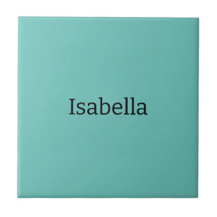Blue Plain Creative Modern Name Minimalist Ceramic Tile