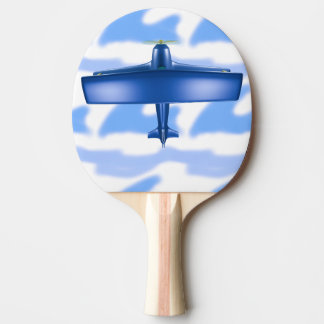 Blue Plane Aviation SkyBlue Cloud Ping Pong Paddle