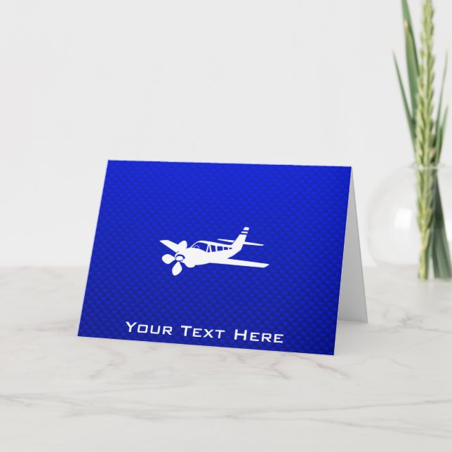 Blue Plane Card (Front)