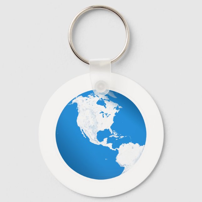 Blue Planet Earth Key Ring (Front)