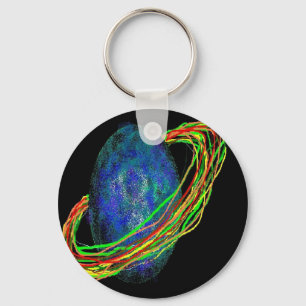 Blue Planet Key Ring