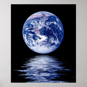 Blue Planet of Water Poster