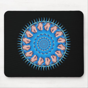 Blue Plastic Mouse Pad