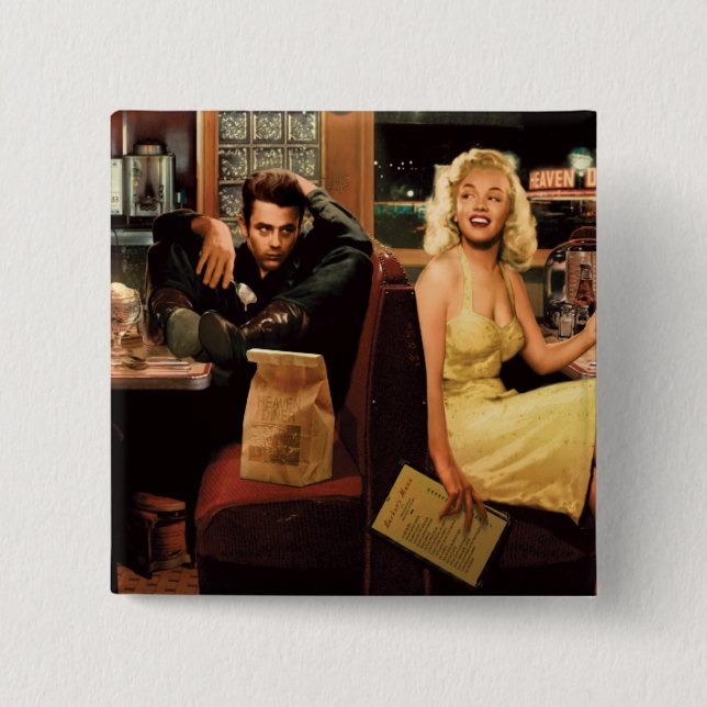 Blue Plate 2 15 Cm Square Badge (Front)