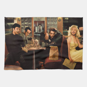 Blue Plate 2 Tea Towel