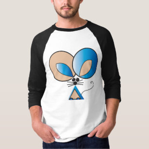 Blue Pocket Mouse graphic illustration T-Shirt