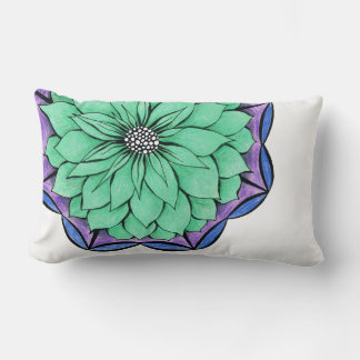 BLUE POINSETTIA Lubar Pillow