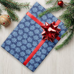Blue Poinsettia Minimal Classic Whimsy Christmas Wrapping Paper<br><div class="desc">This simple and minimal design features my hand drawn pale blue poinsettia on a dark blue background for classic vibe that evokes the nostalgia of Christmas past while the hand illustrated elements give it a touch of whimsy. Original art by Malissa Melrose.</div>