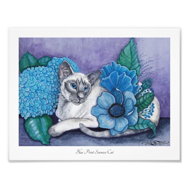 Blue Point Siamese Photo Print (Front)