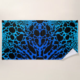 Blue Poison Dart Frog Beach Towel