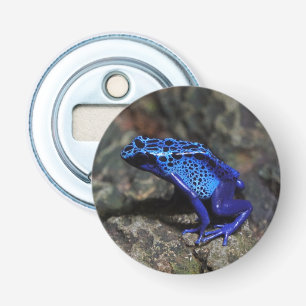Blue Poison Dart Frog, Bright Blue Frog Bottle Opener