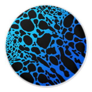 Blue Poison Dart Frog Ceramic Knob